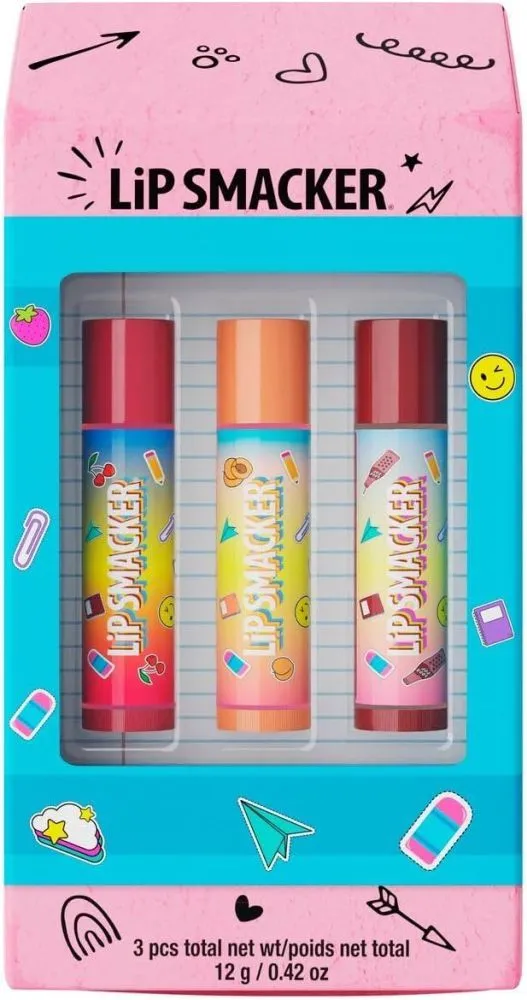 Lip Smacker Eraser Box Lip Balm Trio (3x4g)