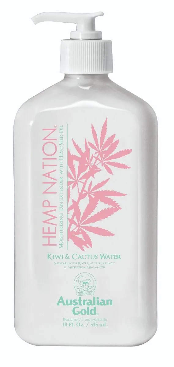 Australian Gold Hemp Nation Kiwi & Cactus Water Tan Extender (535mL)