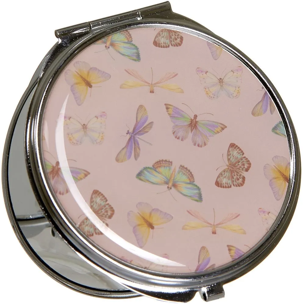 Danielle Compact Mirror Butterfly