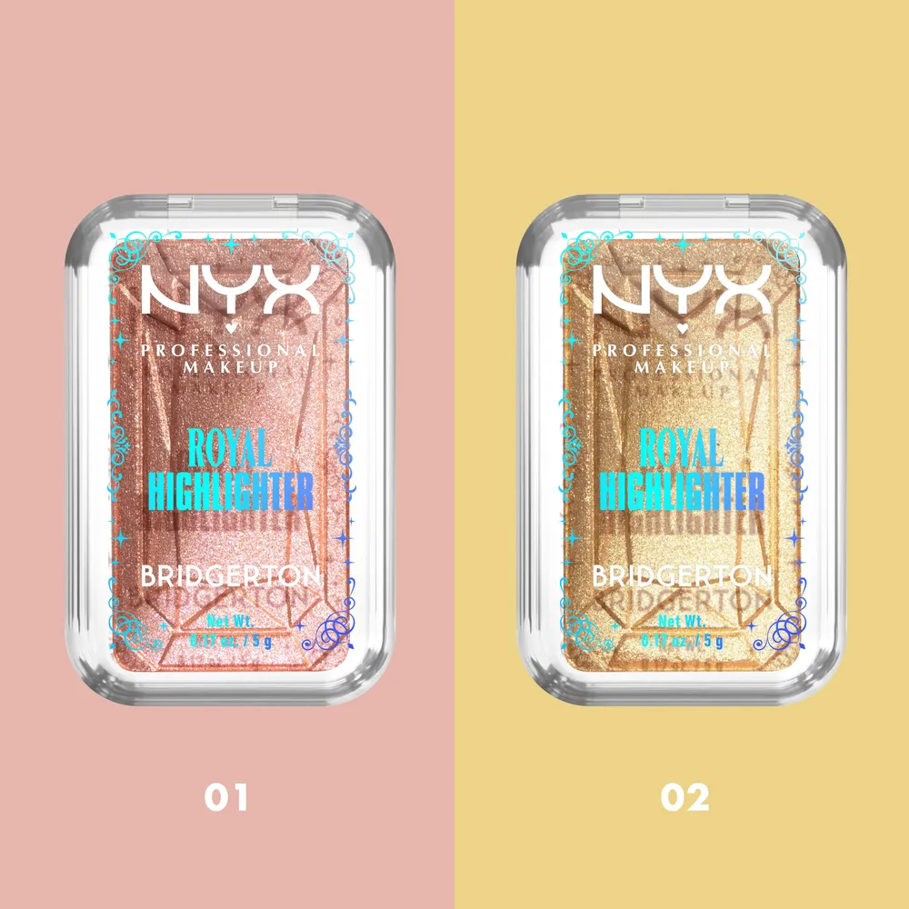 NYX Professional Makeup Bridgerton Royal Highlighter (5g) 01 Iridescent Peach