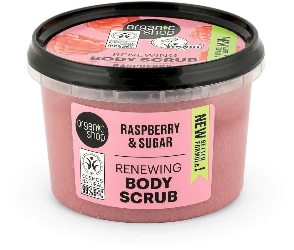 Organic Shop Raspberry Cream Body Scrub (250mL)
