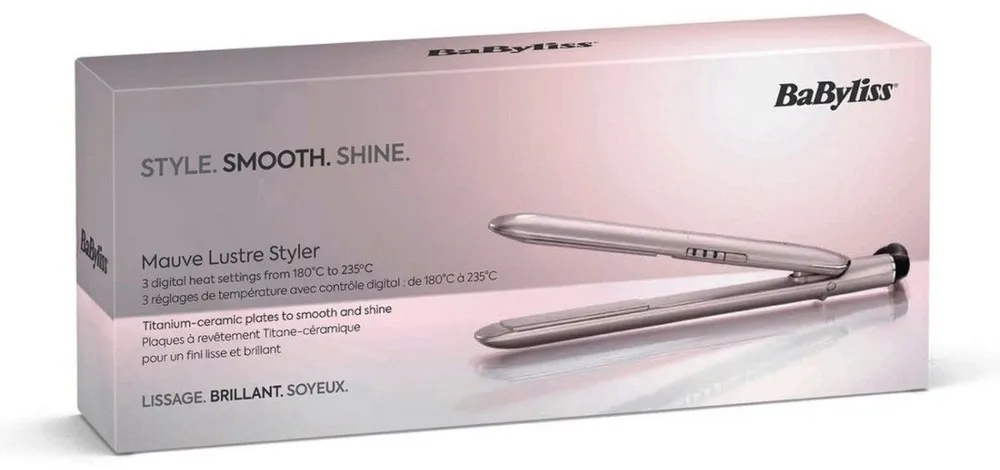 Babyliss Mauve Lustre Styler Straightener