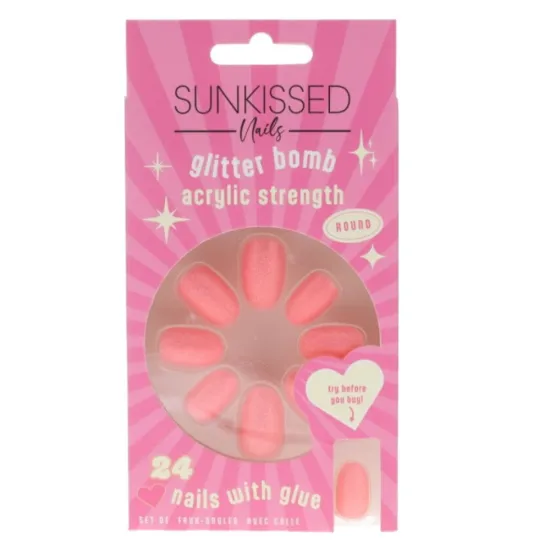 Sunkissed Nail Studio False Nails (24pcs) Glitter Bomb