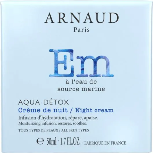Arnaud Paris Aqua Detox Moisturizing Night Cream for All Skin Types (50mL)