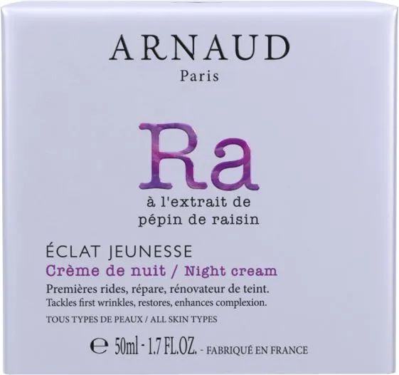 Arnaud Paris Eclat Jeunesse Rejuvenating Night Cream for All Skin Types (50mL)