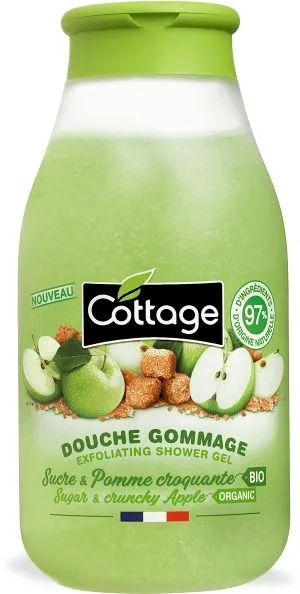 Cottage Exfoliating Shower Gel Sugar And Crunchy Apple (270mL)