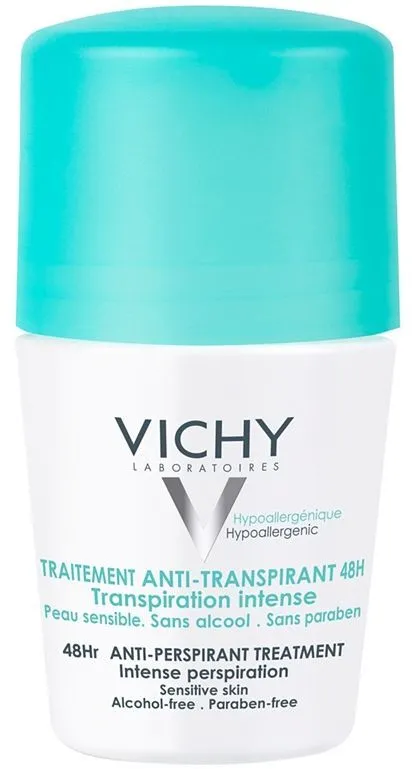 Vichy 48h Roll-on Anti-Perspirant Deodorant (50mL) Sensitive Skin