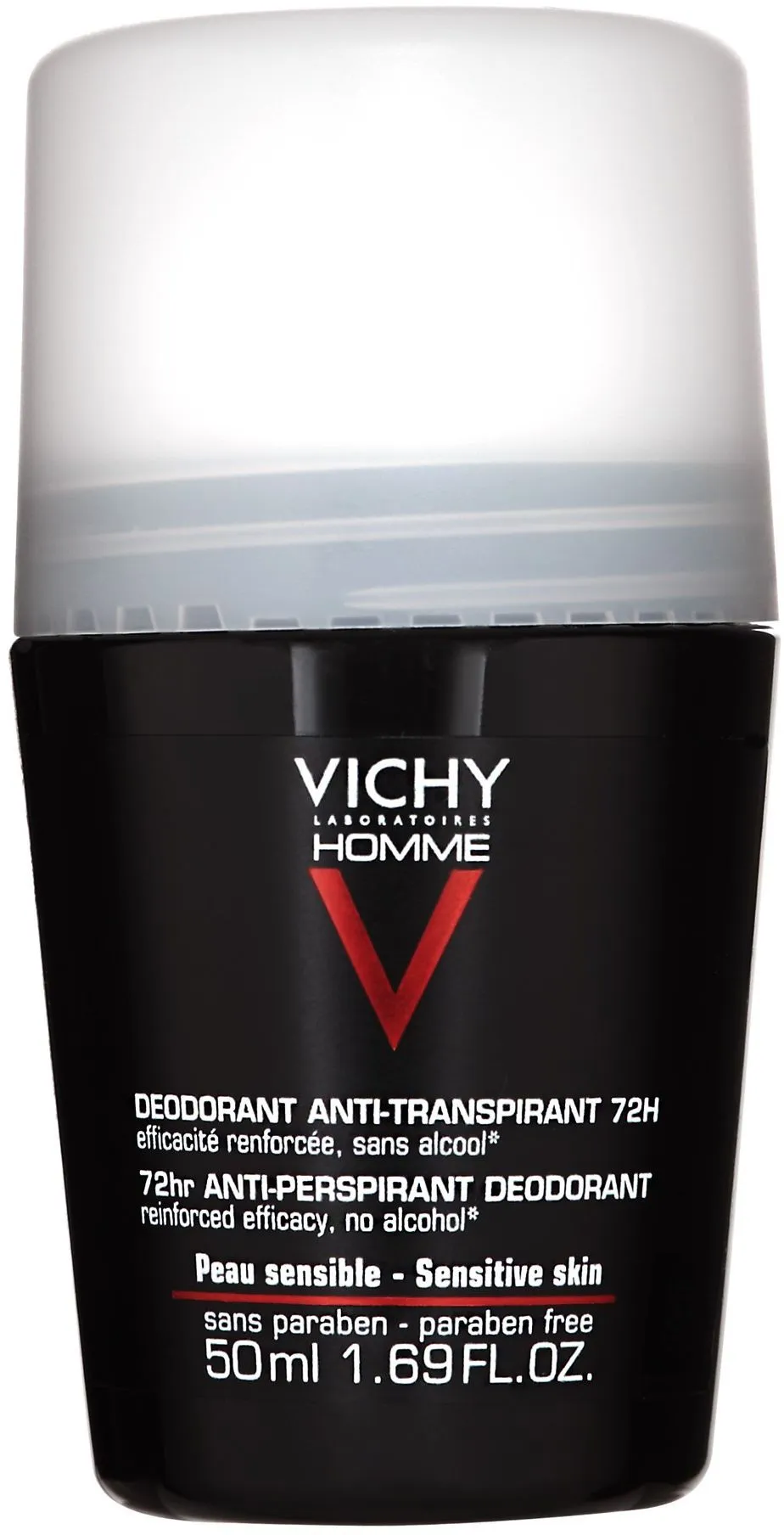 Vichy Homme Sensitive 72h Roll-on Deodorant (50mL)