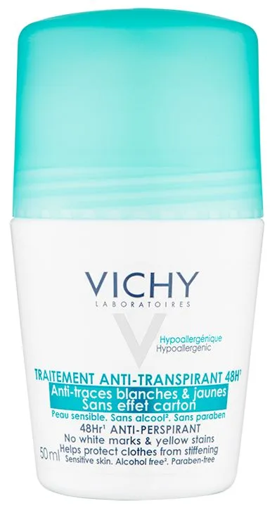 Vichy 48h Roll-on Deodorant (50mL) Sensitive Skin
