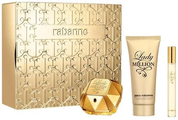 Paco Rabanne Lady Million EDP (50mL) + Body Lotion (75mL) + EDP (10mL)