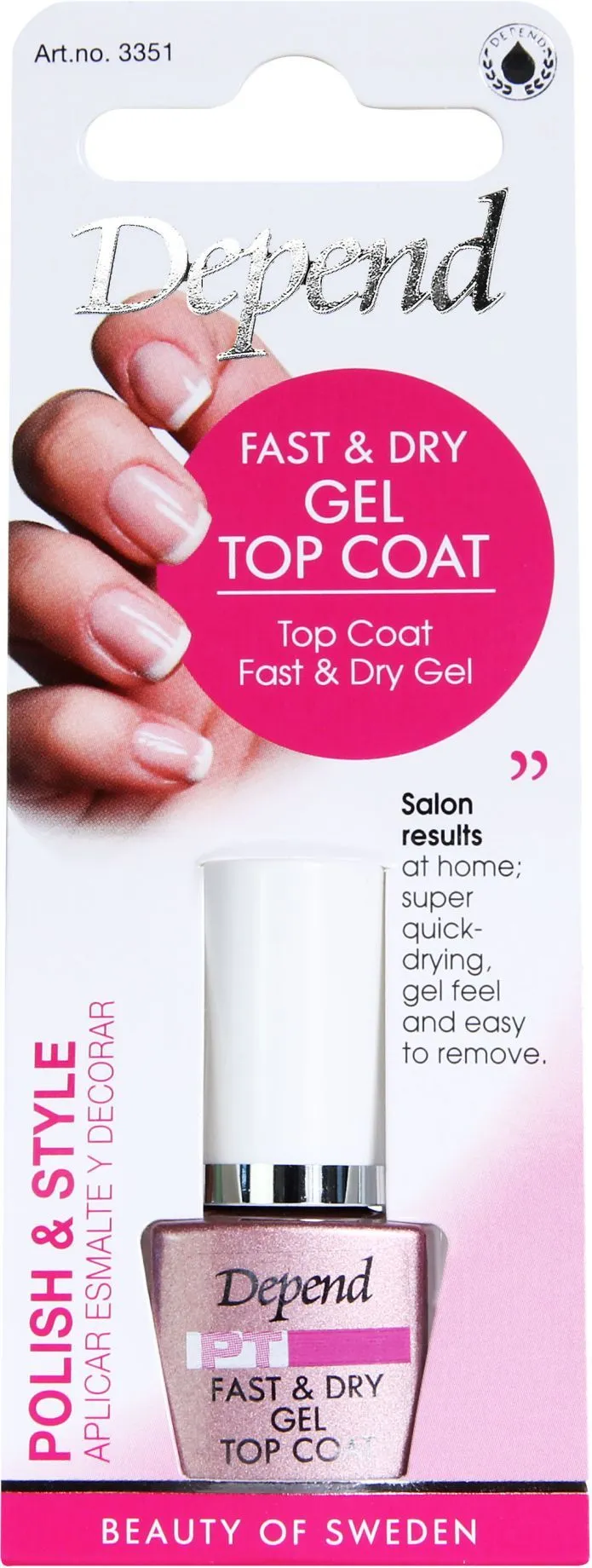 Depend PT Fast Dry & Gel Top Coat (8mL)