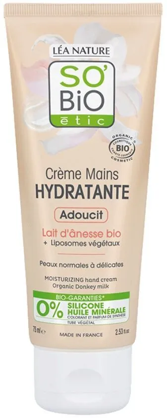 So'BiO étic Moisturizing Hand Cream Donkey Milk (75mL)