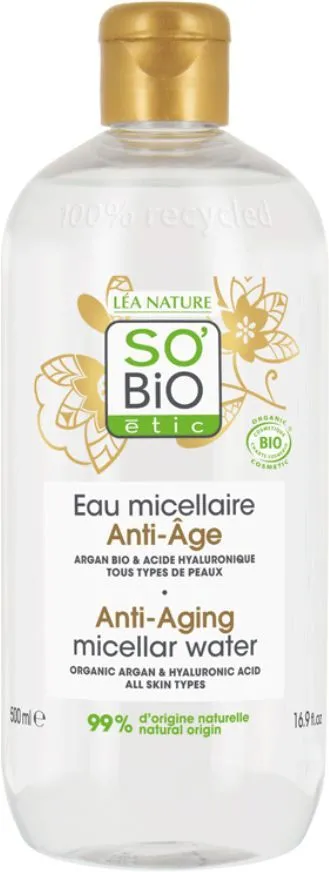 So'BiO étic Argan Anti-Aging Micellar Water (500mL)
