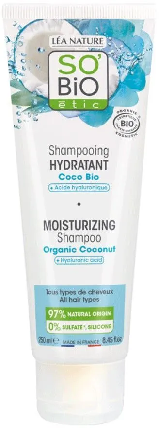 So'BiO étic Organic Moisturizing Shampoo Coconut (250mL)