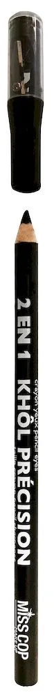 Miss Cop Crayon Yeux 2in1 Khôl Precision Eye Pencil (1,8g) 01 Noir
