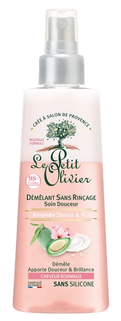 Le Petit Olivier No Rinse Hair Detangler Gentle For Normal Hair Sweet Almond & Rice (150mL)