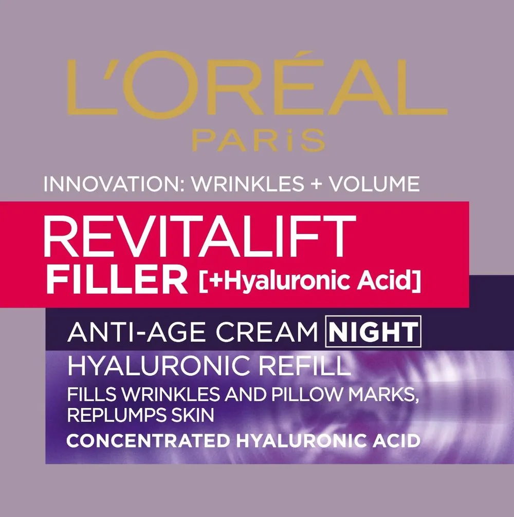 L'Oreal Paris Revitalift Filler Anti-Age Night Cream (50mL)
