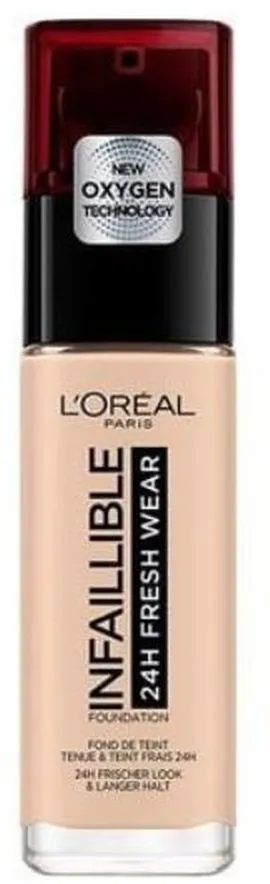 L'Oreal Paris Infaillible 32H Fresh Wear Foundation (30mL) 20 Ivory