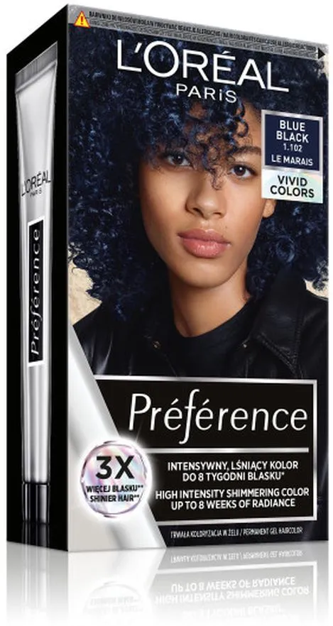 L'Oreal Paris Preference Vivid Colors 1.102 Blue Black