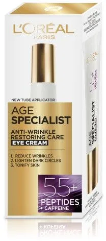 L'Oreal Paris Age Specialist Anti-Wrinkle Restoring Eye Cream 55+ (15mL)