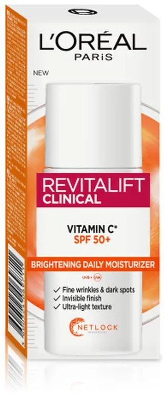 L'Oreal Paris Revitalift Clinical Brightening Daily Moisturizer With Vitamin C & SPF50+ (50mL)