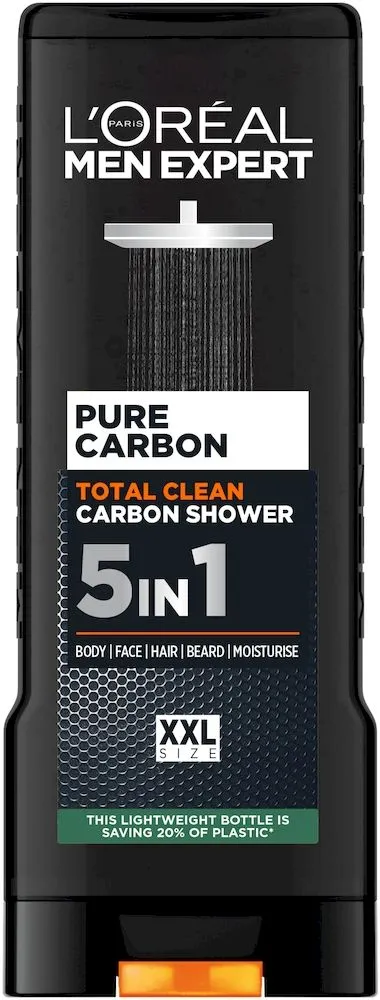 L'Oreal Paris Men Expert Pure Carbon Total Clean Shower Gel (400mL)