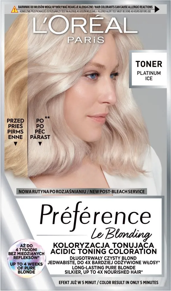 L'Oreal Paris Preference Le Blonding Hair Toner 01 Platinum Ice