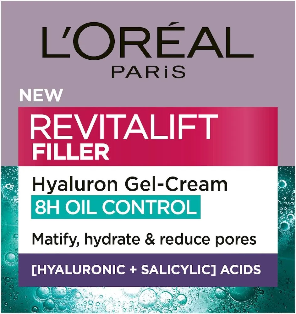 L'Oreal Paris Revitalift Filler Hydrating Gel-Cream 8h Oil Control (50mL)