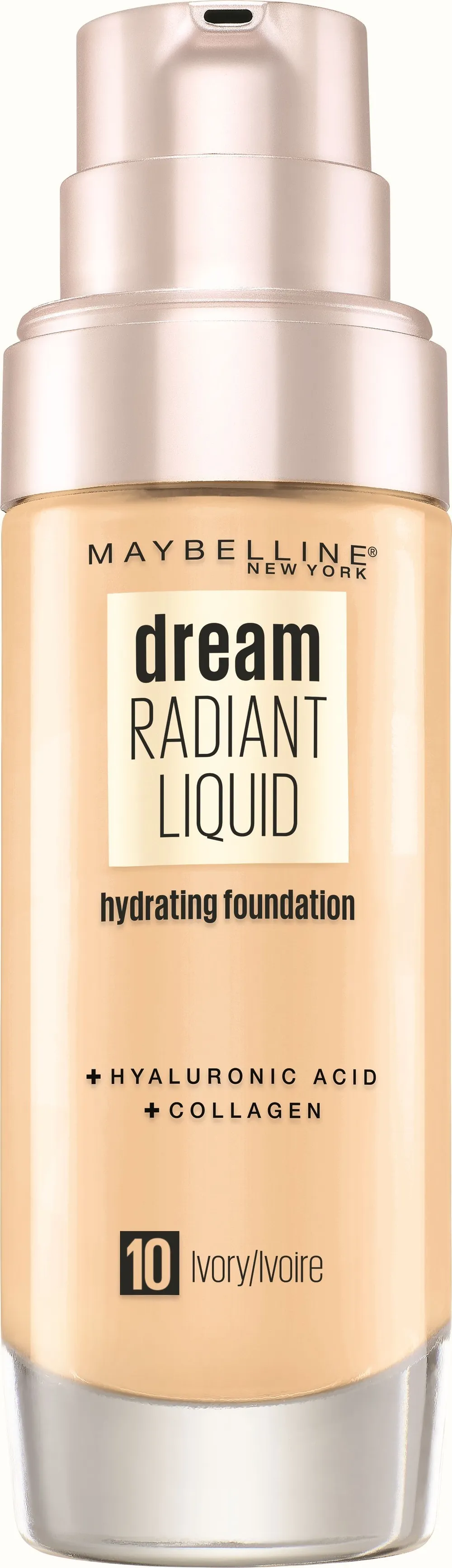 Maybelline New York Dream Radiant Liquid Foundation (30mL) 010 Ivory