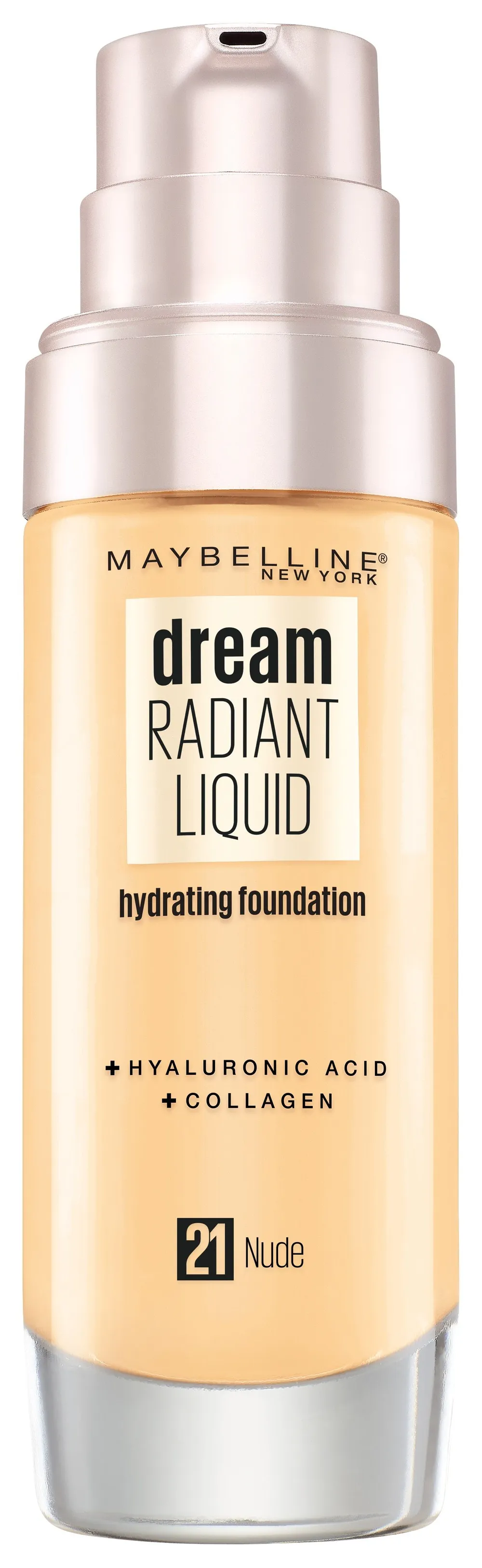 Maybelline New York Dream Radiant Liquid Foundation (30mL) 021 Nude
