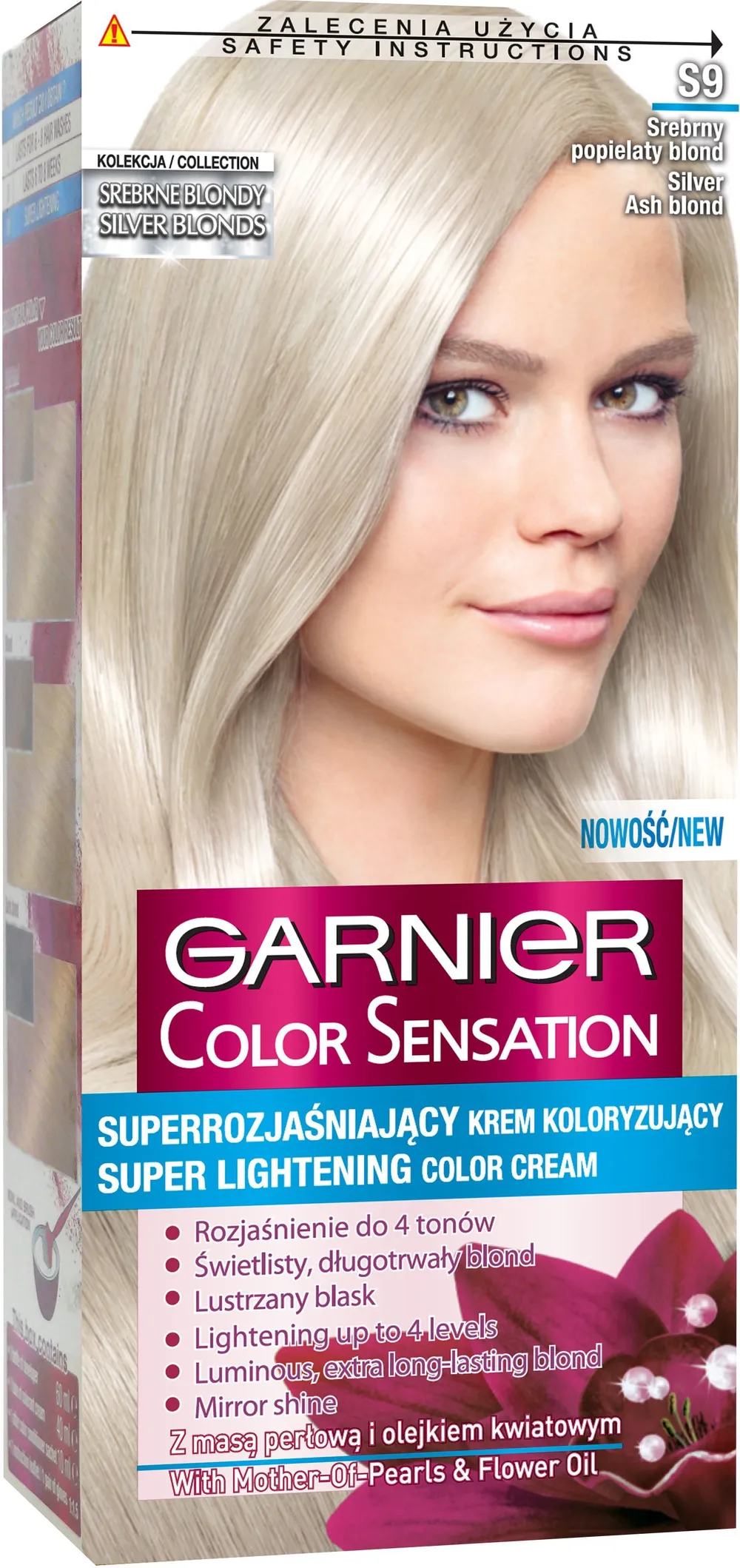 Garnier Color Sensation Hair Color S9 Silver Ash Blond
