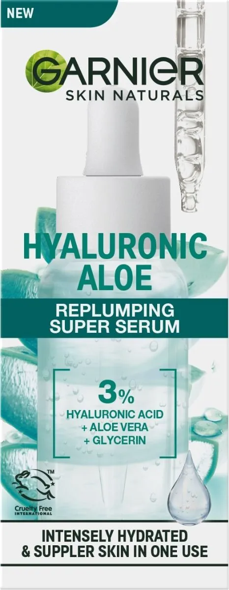 Garnier Hyaluronic Aloe Replumping Serum With Hyaluronic Acid & Aloe Vera Extract (30mL)