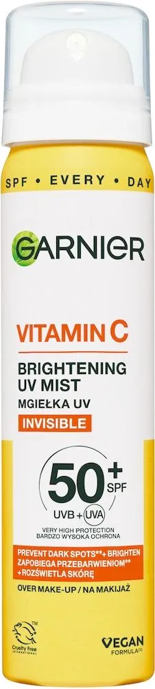 Garnier Vitamin C Brightening UV Mist with SPF50+ & Vitamin C (75mL)