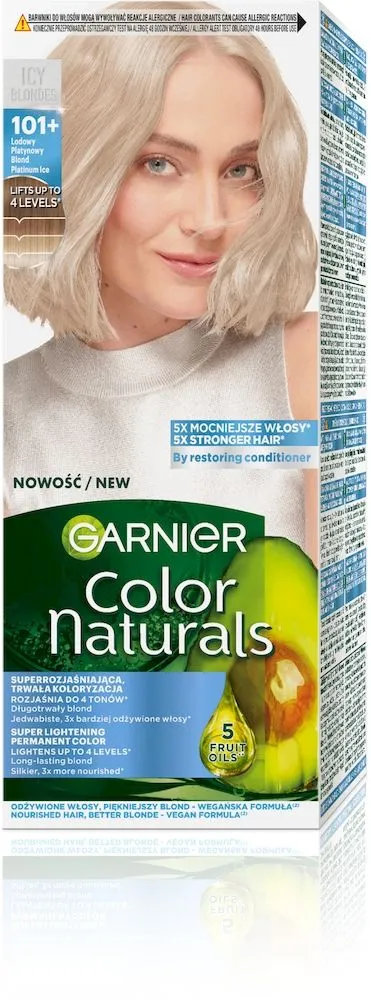 Garnier Color Naturals Hair Color 101+ Icy Platinum Blond
