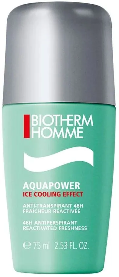 Biotherm Homme Aquapower Roll-On Deodorant Ice Cooling Effect (75mL)