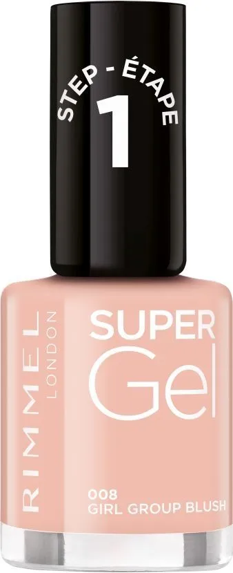 Rimmel London Super Gel Nail Polish (12mL) 008 Girl Group Blush