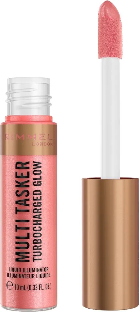 Rimmel London Multi-Tasker Turbocharged Glow Liquid Illuminator (10mL) #2 Rosy Rebel