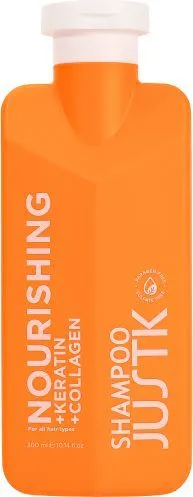 JustK Keratin & Collagen Nourishing Shampoo for All Hair Types (300mL)