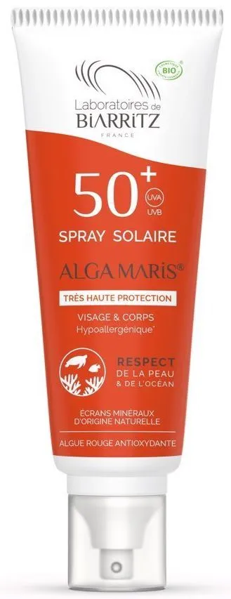 Laboratoires de Biarritz Certified Organic Sun Spray SPF50+ (100mL)