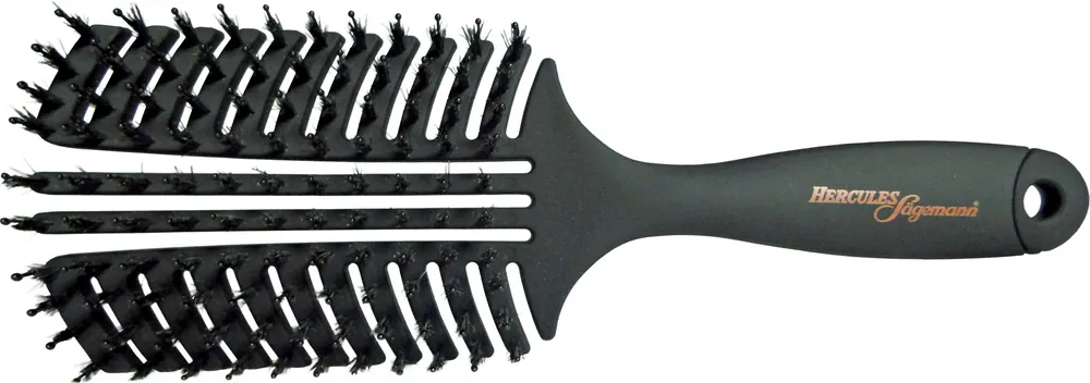 Hercules Sägemann Large Vent Brush Black with Boar Bristles 9145