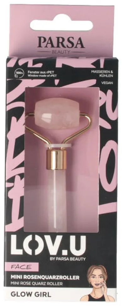Parsa Beauty LOV.U Face Roller Rose Quartz Mini