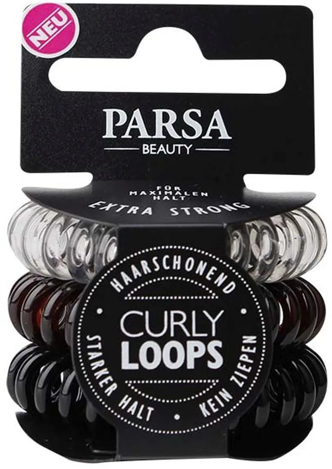 Parsa Beauty Curly Loops Pony-O Extra Strong (3pcs)