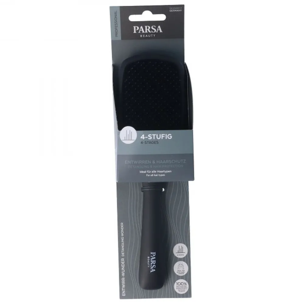 Parsa Beauty Hairbrush Detangling Black