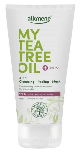 Alkmene My Tea Tree 3in1 Face Wash Gel-Exfoliator-Mask With Tea Tree Oil