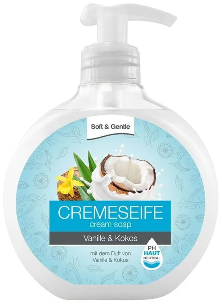 Soft & Gentle Hand Soap Coconut & Vanilla (500mL)