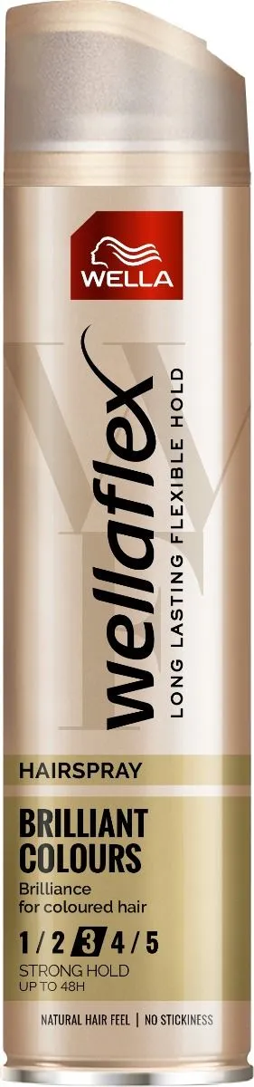 Wella Wellaflex Brilliant Colour Strong Hold Hairspray (250mL)