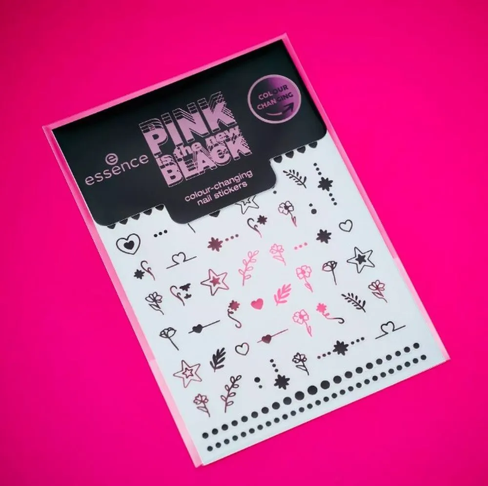 essence PINK is the new BLACK Colour-Changing Nail Stickers (49pcs)