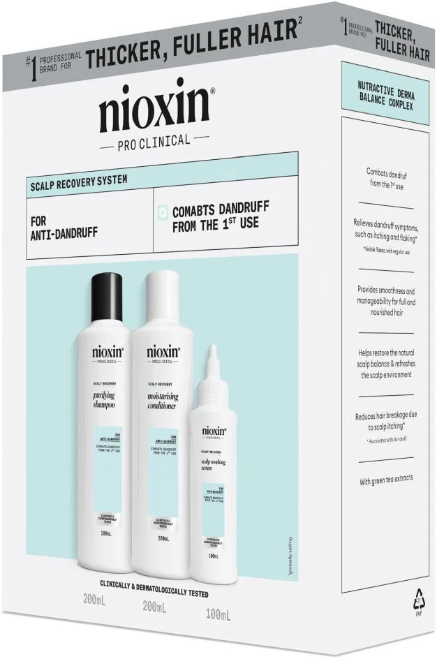 Nioxin Pro Clinical Scalp Recovery System Anti-Dandruff Kit