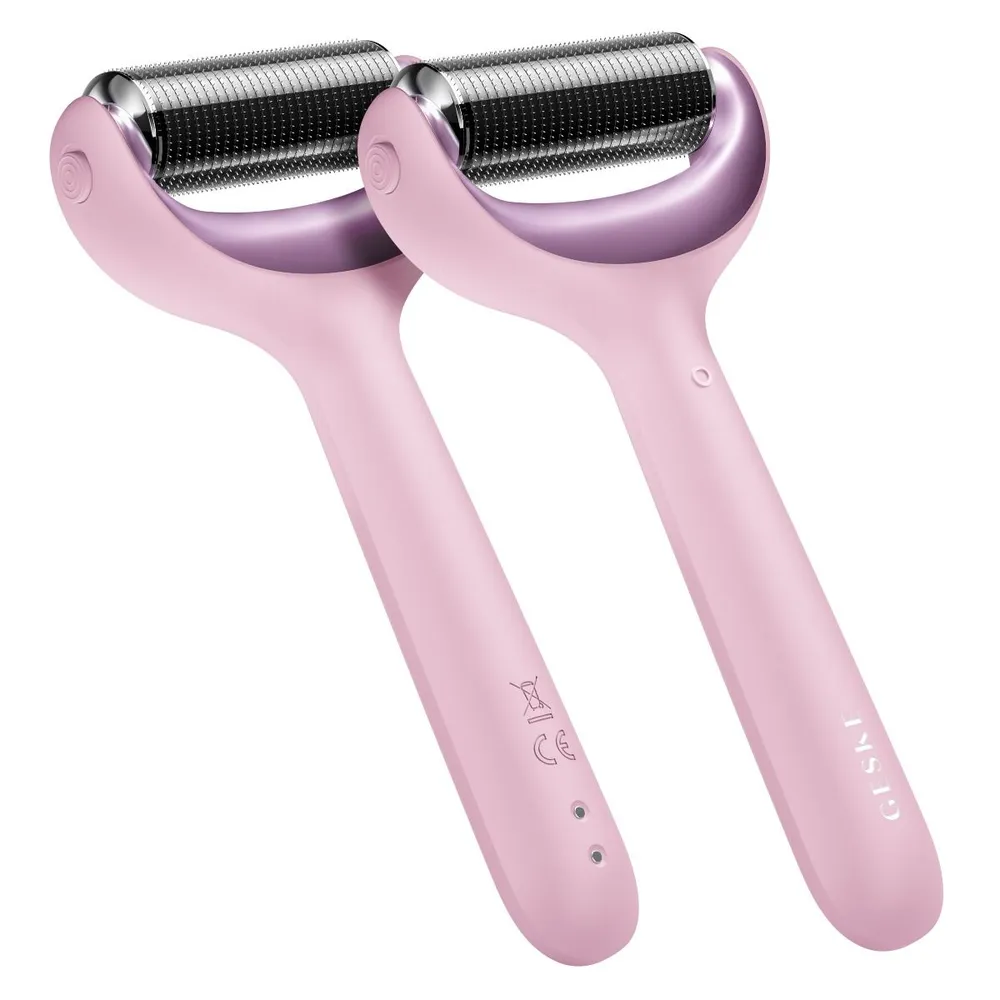 GESKE SmartAppGuided™ MicroNeedle Face & Body Roller 9in1 Pink