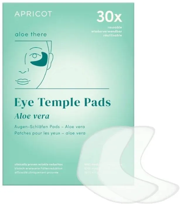 Apricot Eye-Temple Pads With Aloe Vera Reusable 30x
